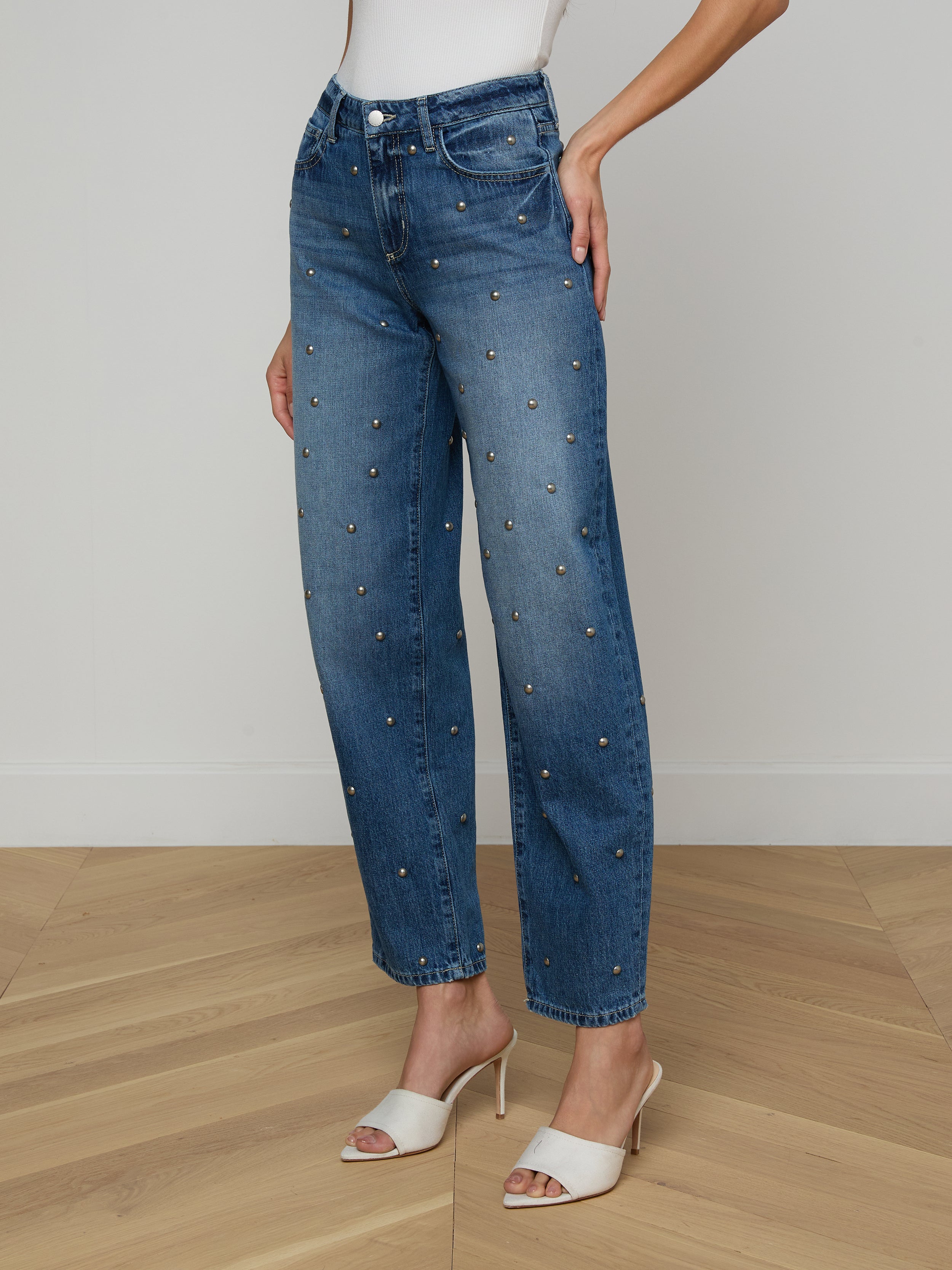 Bex Studded Rodeo Jean In Solvang