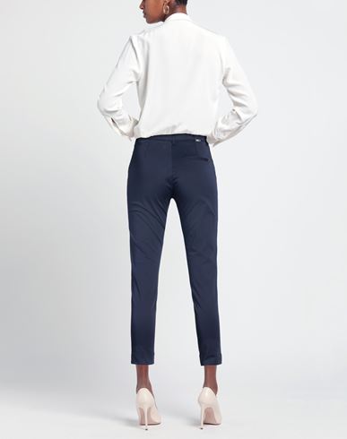 Woman Pants Midnight blue Size 8 Cotton, Elastane