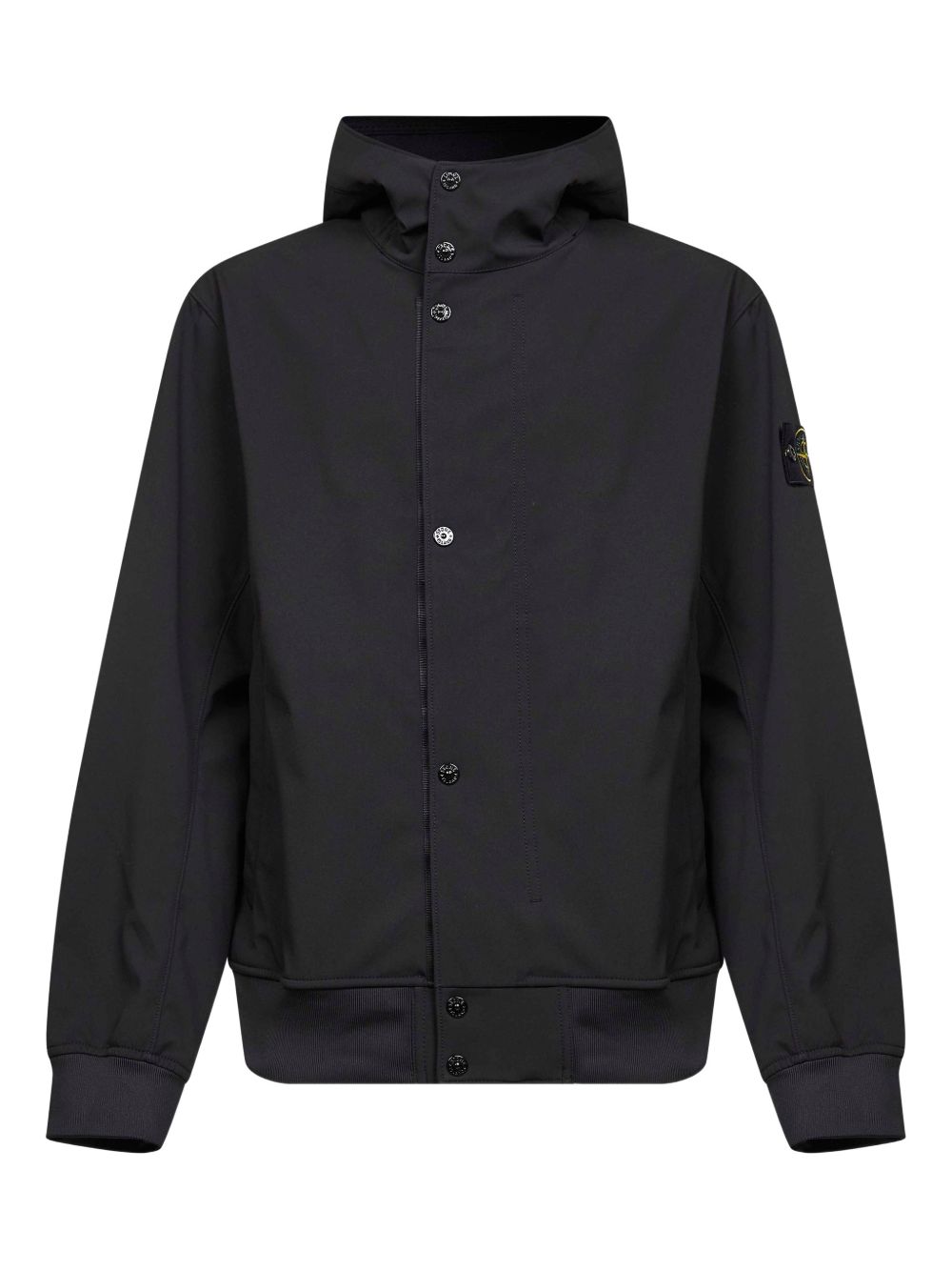 ? No-remove brand: Tech Hooded Jacket with Internal Drawstring, Concealed Zip Pockets & Ribbed Trim