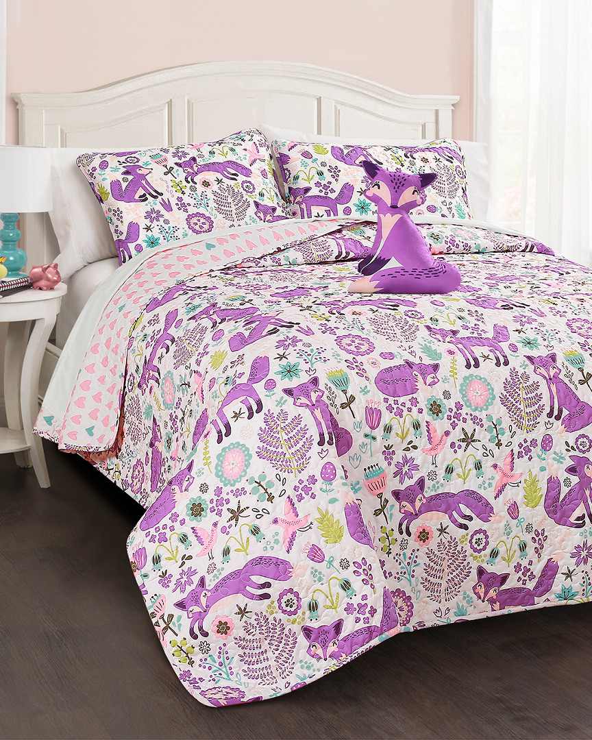 Lush Decor Fashions 4pc Pixie Fox Full/Queen Quilt Set