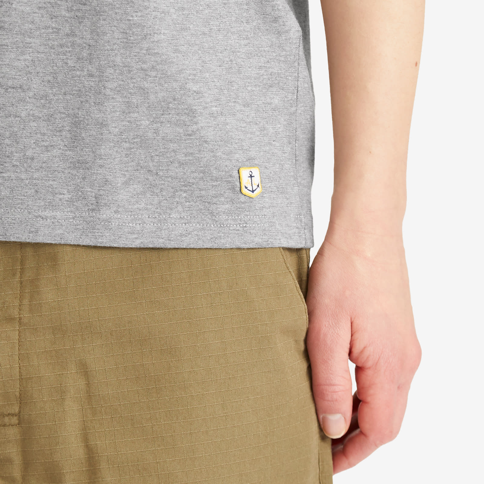 Armor-Lux Men's 70990 Classic T-Shirt in Misty Grey