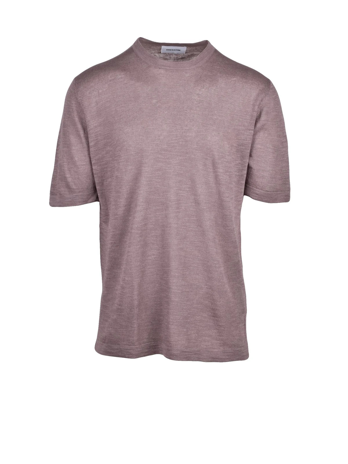 Brown Linen Cotton Knit Top