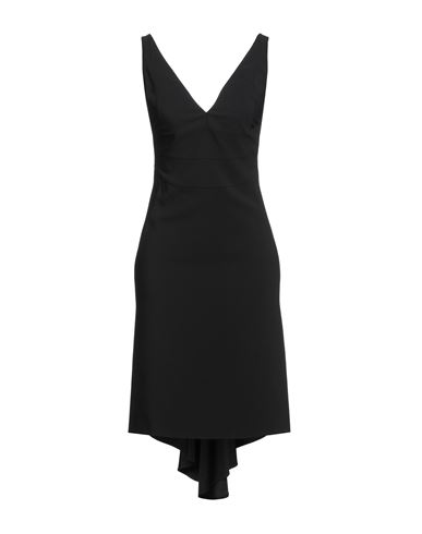 Woman Midi dress Black Size 6 Polyester, Elastane