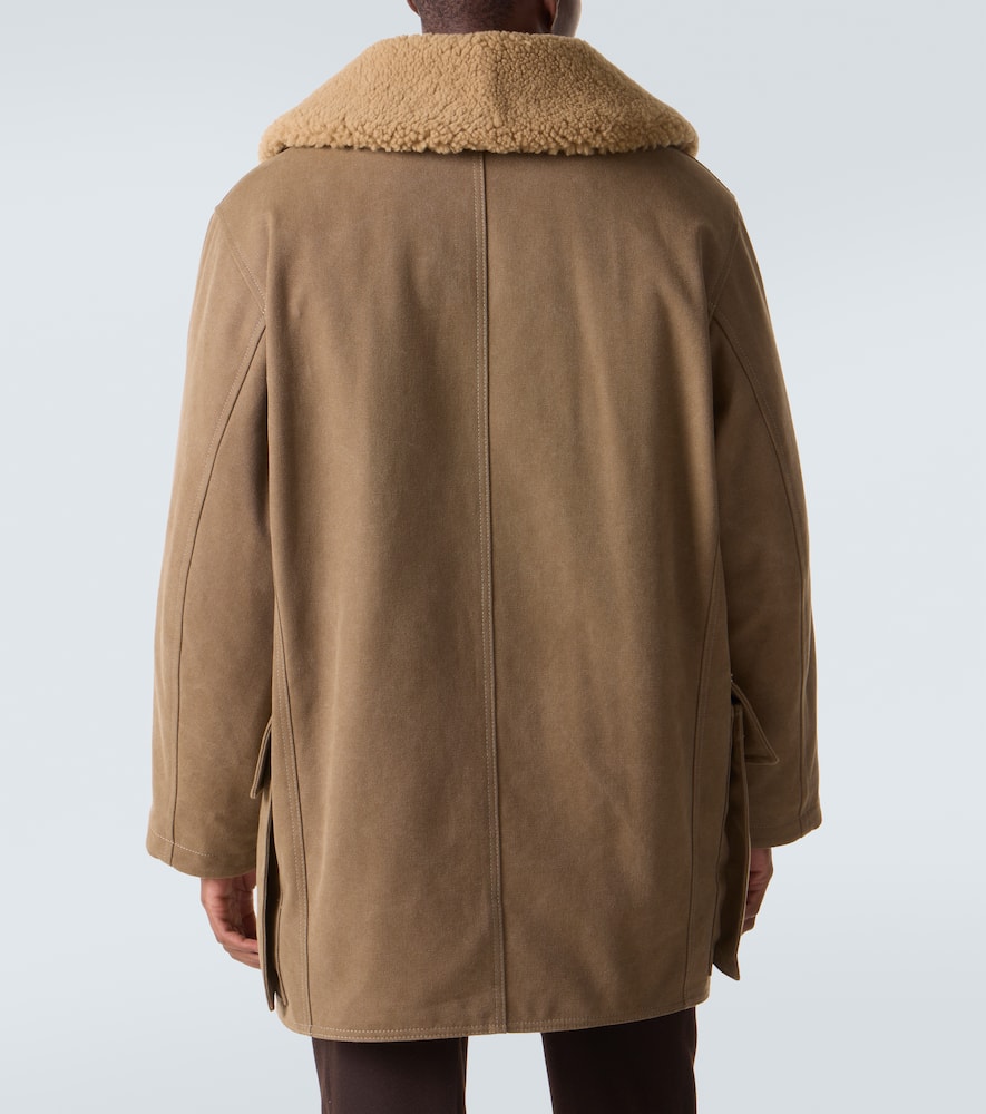 Cotton-blend canvas parka