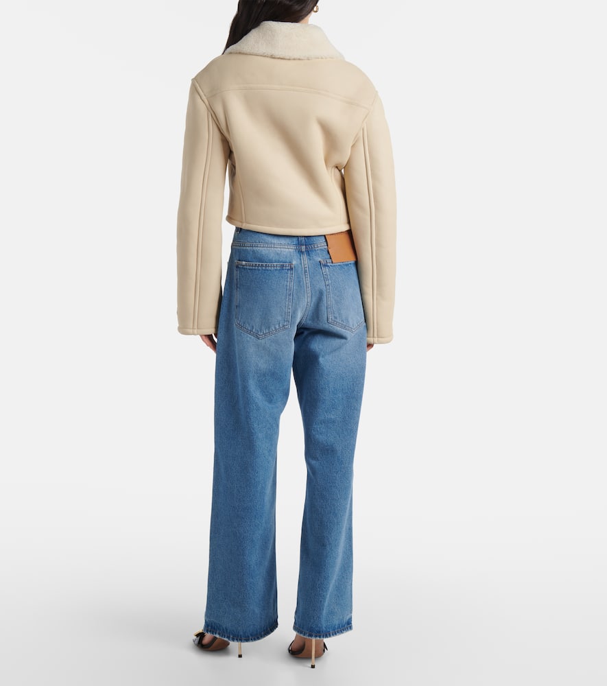 Marino cropped shearling jacket