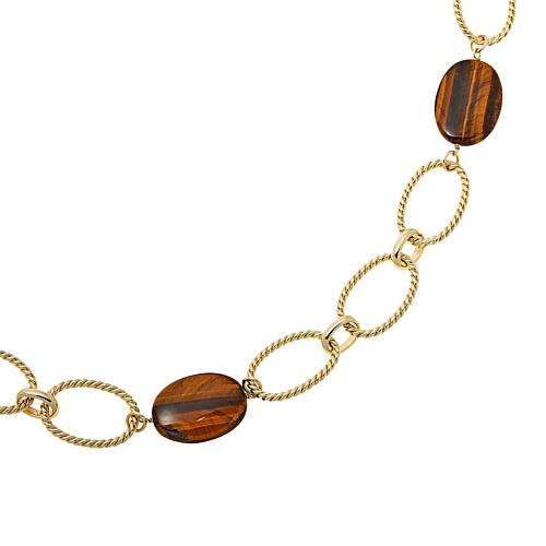 "Claire 34"" Gemstone Station Necklace