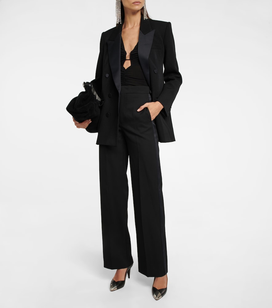 Scarly wide-leg wool pants