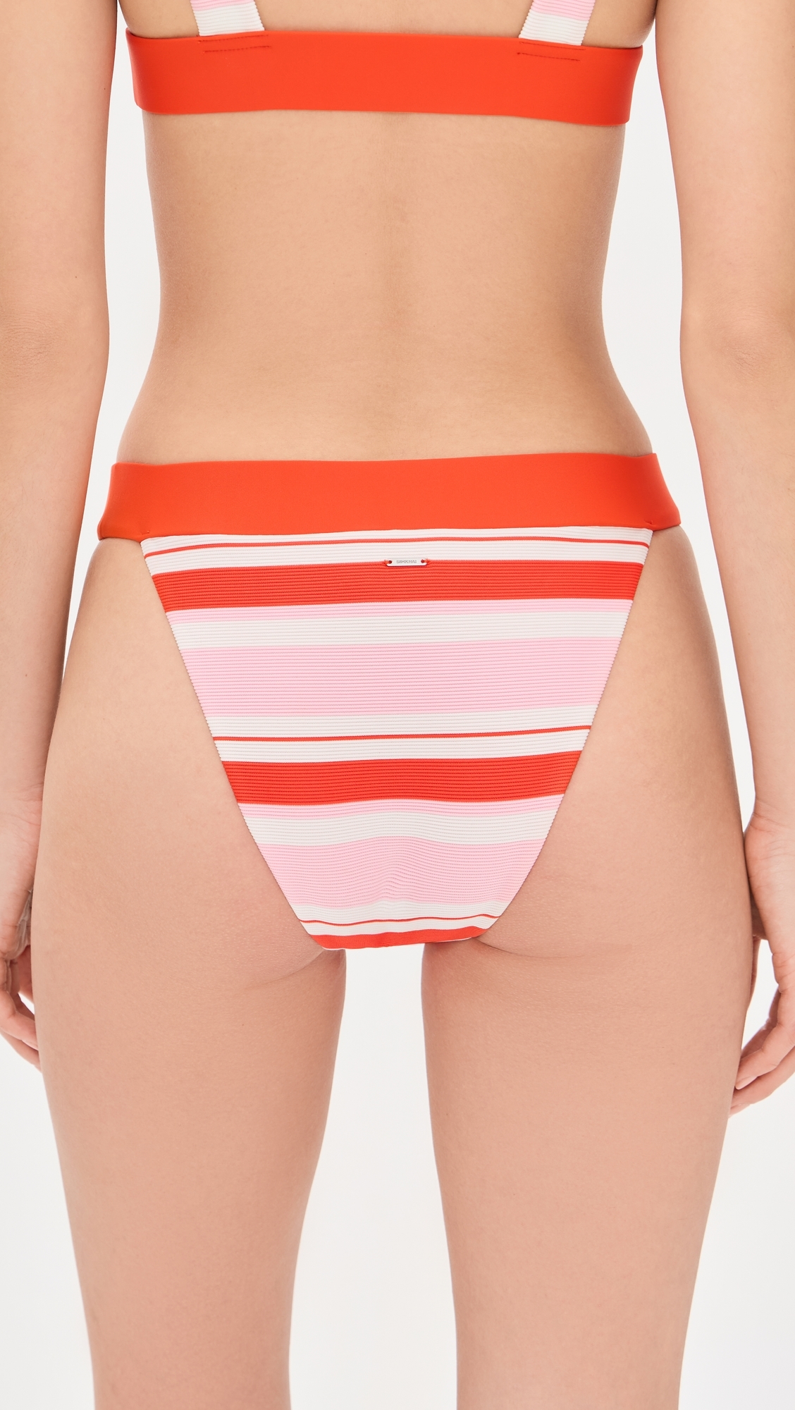 Kristy Bikini Bottoms Lobster Stripe