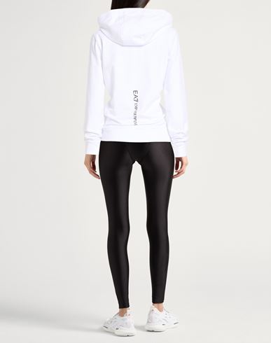 Woman Sweatshirt White Size S Cotton, Elastane