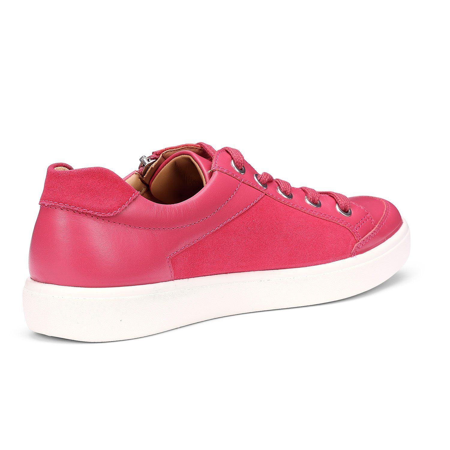 Hotter Women's Extra Wide 'Chase II' Trainers Flat in Bright Pink