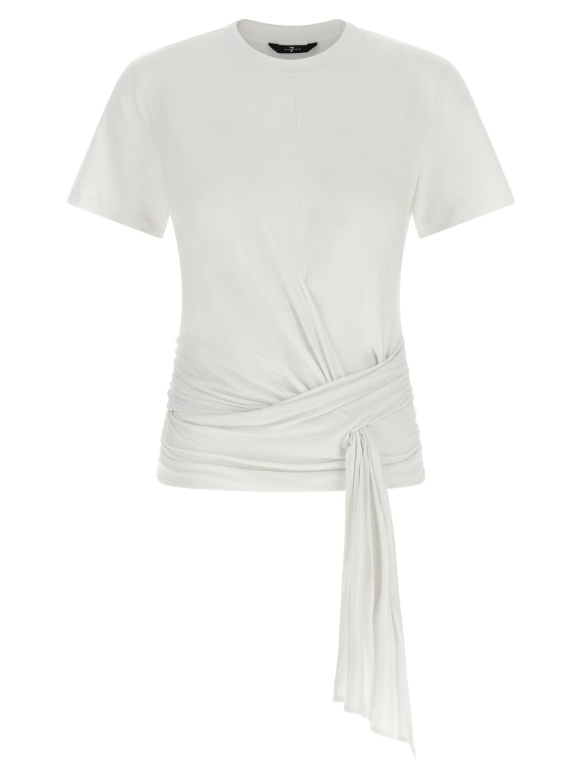White Solid Crew Neck T-Shirt