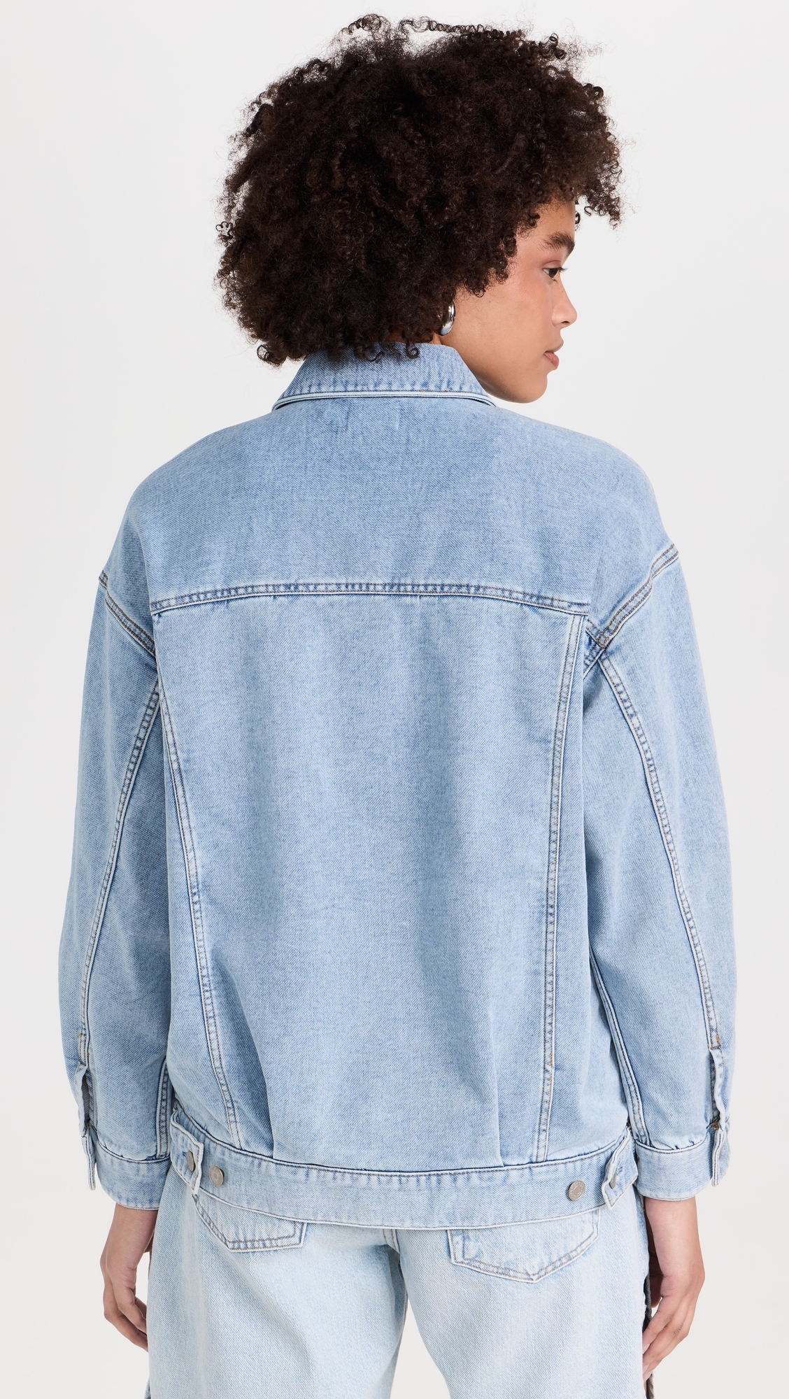 Stretch Terry Trucker Jacket Mid Wash