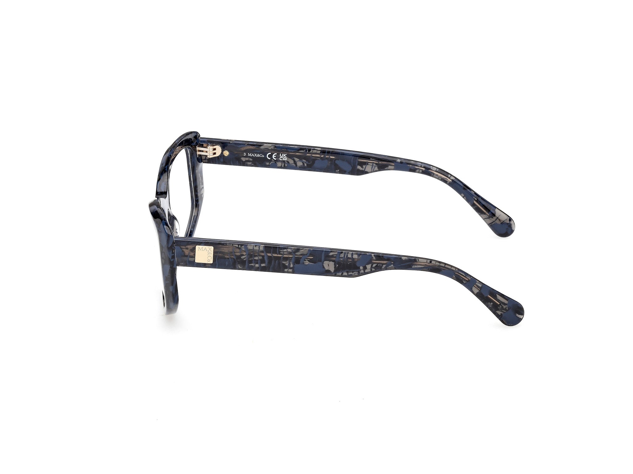 MAX&Co Mujer MAX&Co MO5202 092 Monturas ópticas Acetato Azul Geométrico Norma
