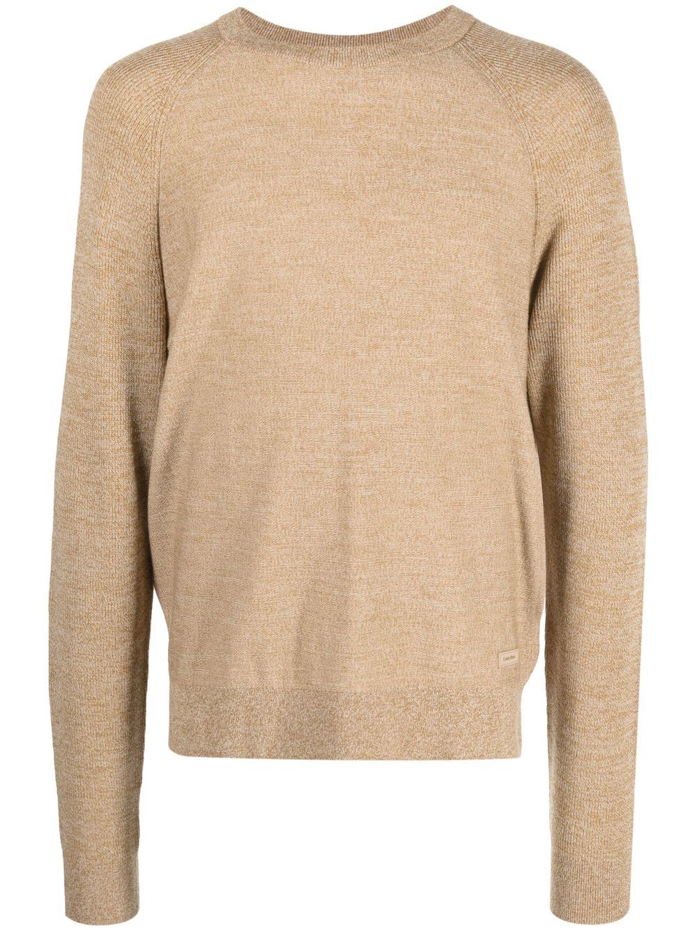 Superior wool crewneck jumper - Brown