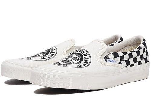 John Van Hammersveld x OG Classic Slip-On LX 'Checker - Marshmallow Black'