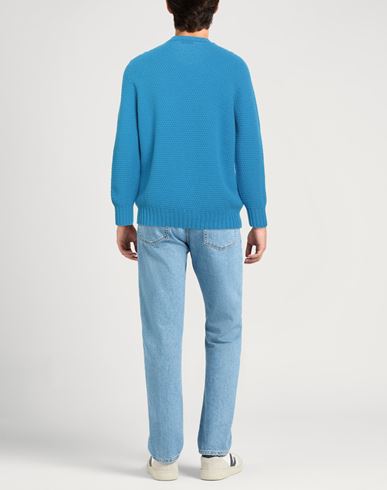 Man Sweater Azure Size 46 Lambswool