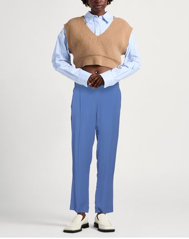 Woman Pants Purple Size 4 Acetate, Silk