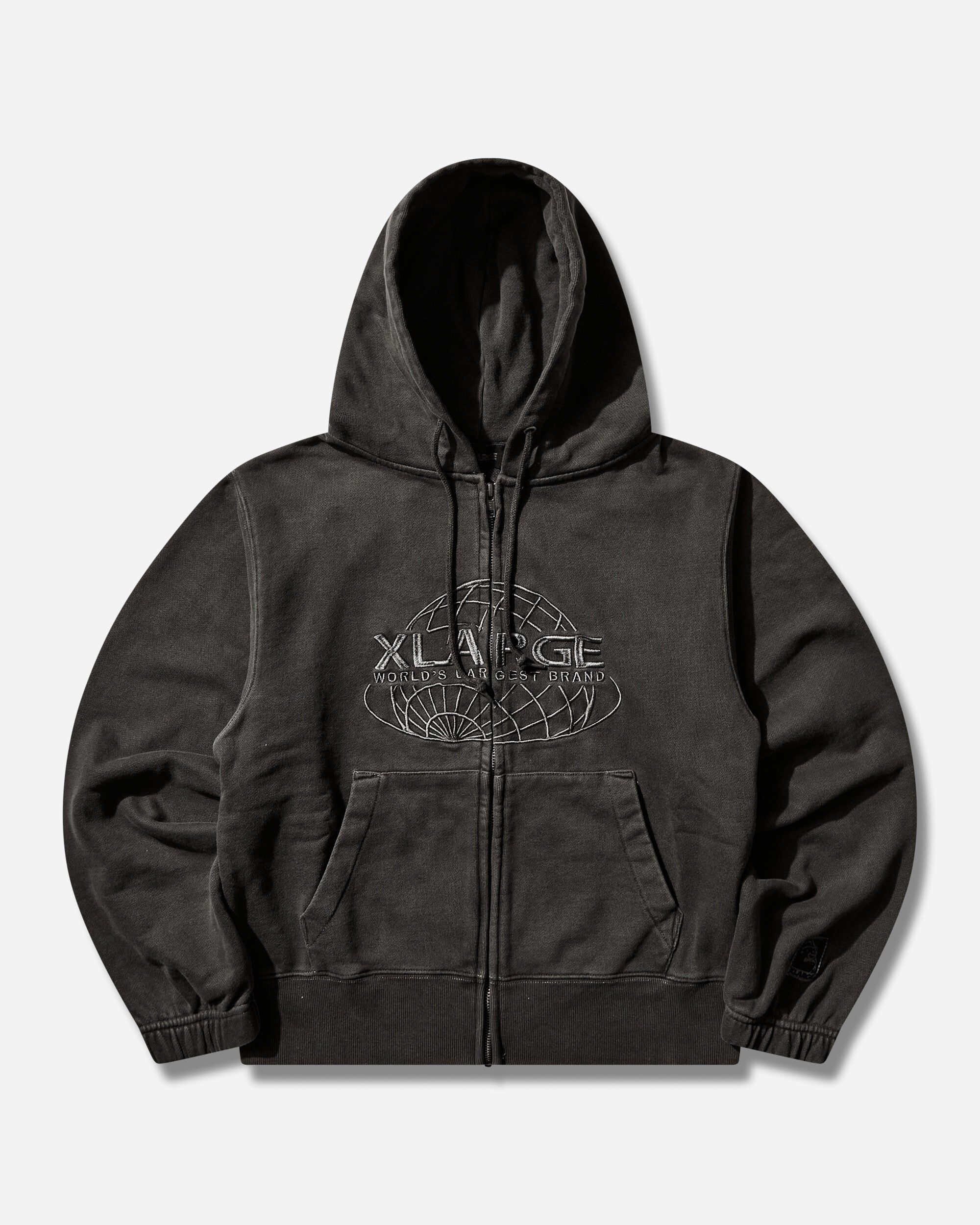 Men s World s Largest Brand Slim Zip Hoodie Black