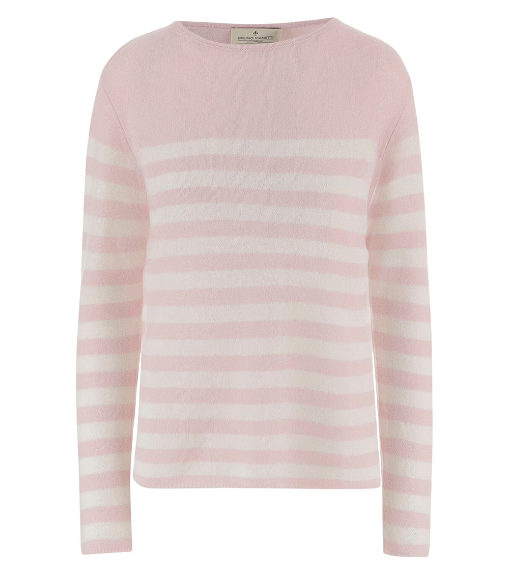 Cashmere Sweater With Striped Pattern