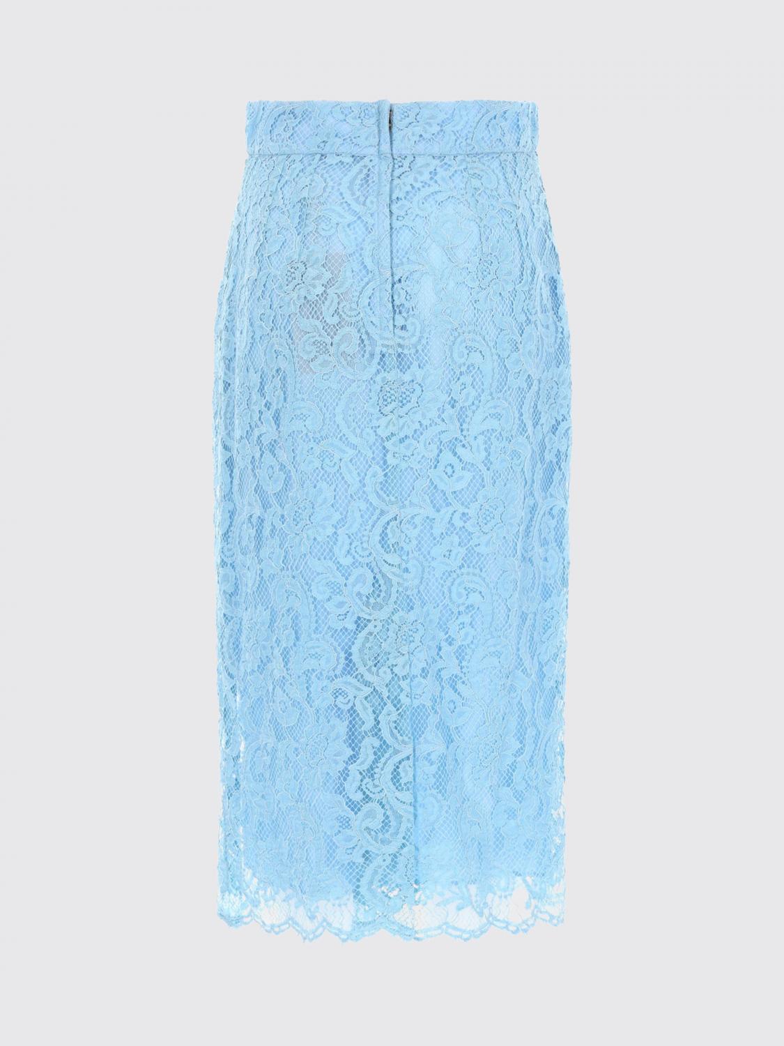 Skirt Woman color Gnawed Blue