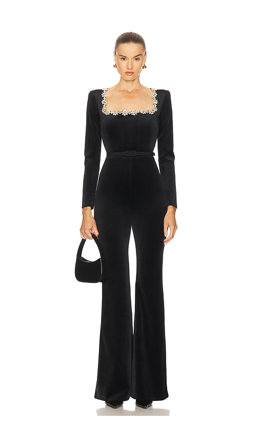 Nadine Merabi Kimberly Jumpsuit in Black. - 6/SM also /XS, 4/S