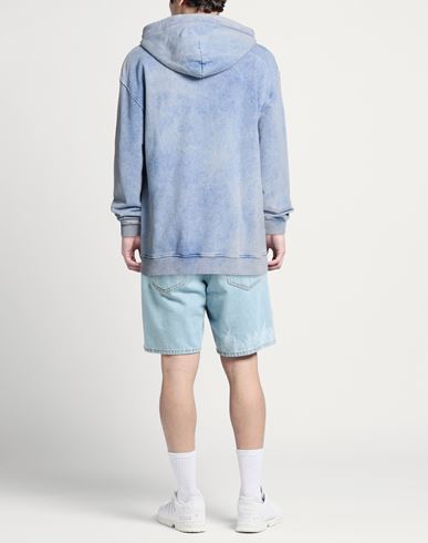 Man Sweatshirt Slate blue Size L Cotton