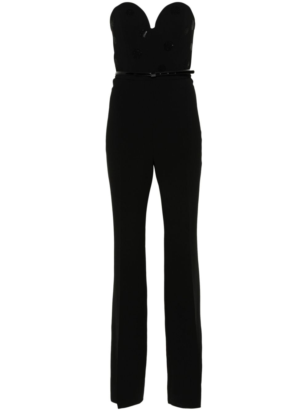 Zeda flared-leg jumpsuit - Black