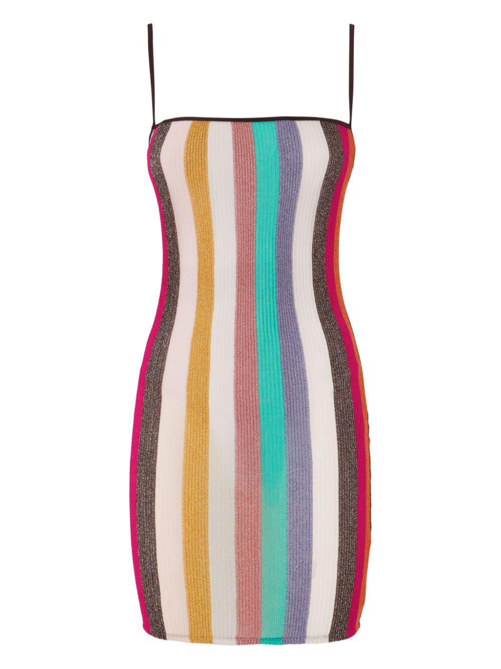 Striped mini dress - Blue