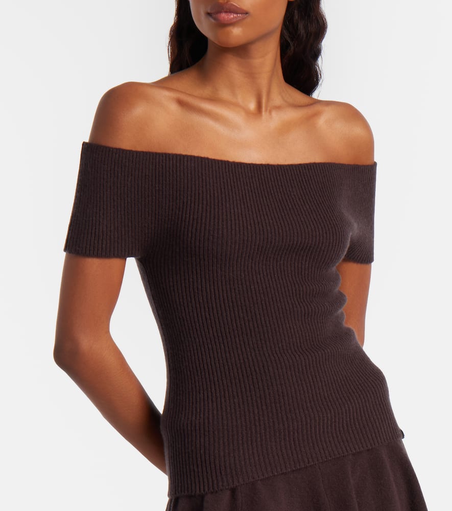 N°381 Libra cashmere-blend top
