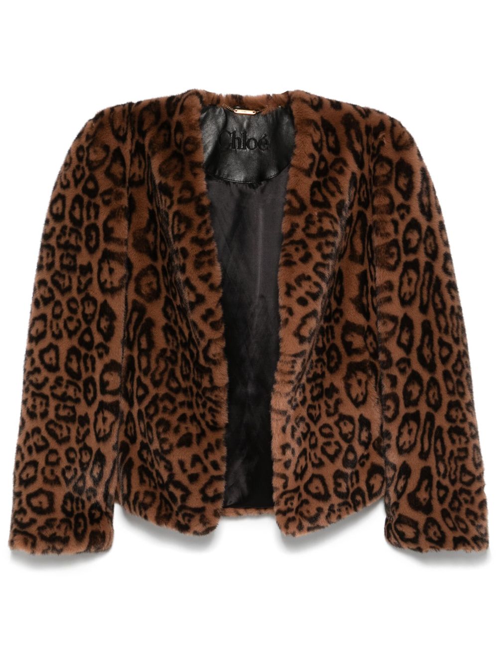 Faux-fur jacket - Brown
