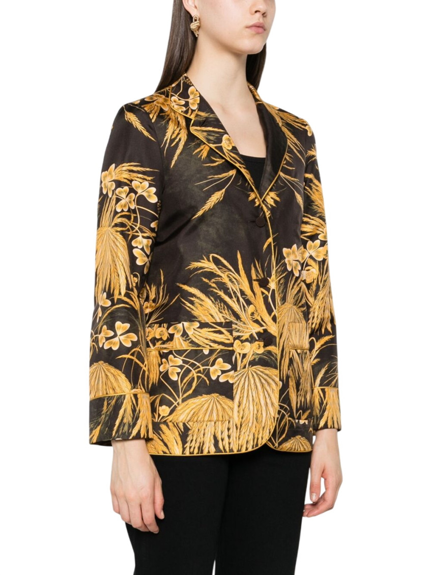 Yellow Regular Floral Shirt