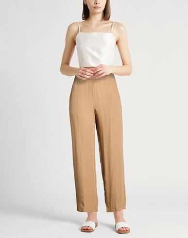 Woman Pants Camel Size 10 Viscose