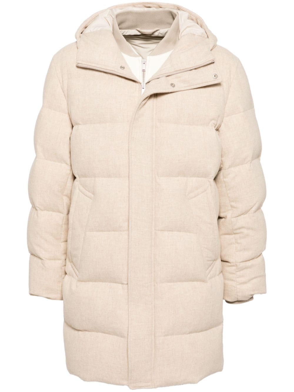 Layer puffer jacket - Neutrals