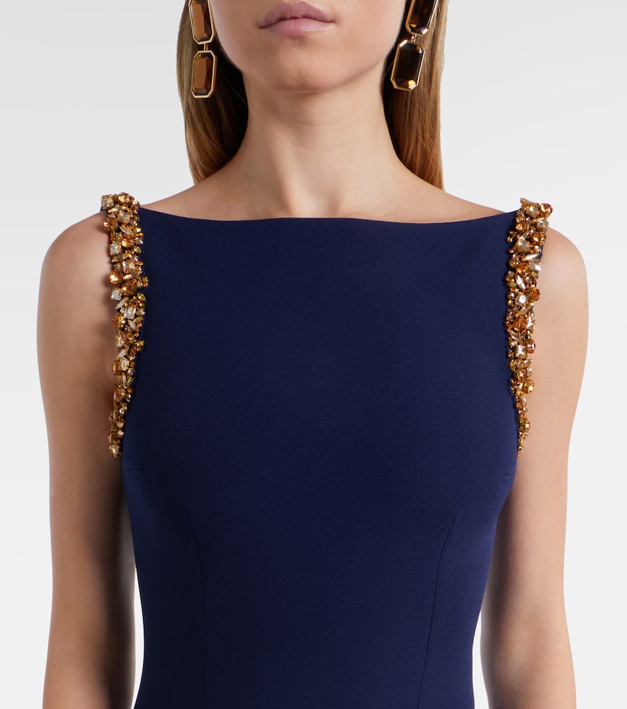 Sloane embellished crêpe gown