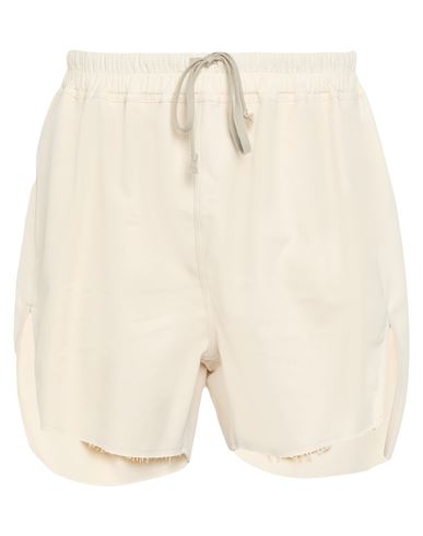 Man Shorts & Bermuda Shorts Ivory Size 32 Cotton