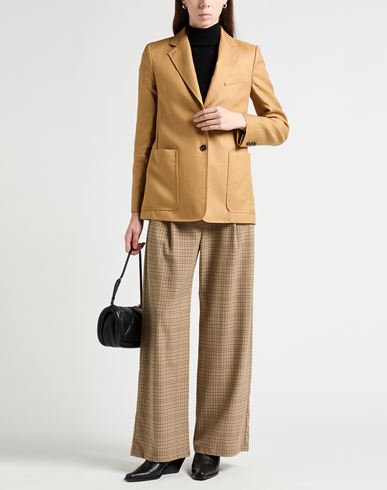 Woman Blazer Mustard Size 10 Linen