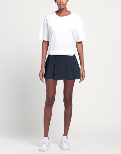 Woman Mini skirt Midnight blue Size L Polyester, Viscose, Elastane