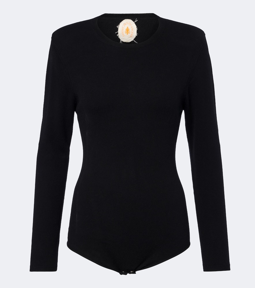 Knitted wool and cashmere bodysuit