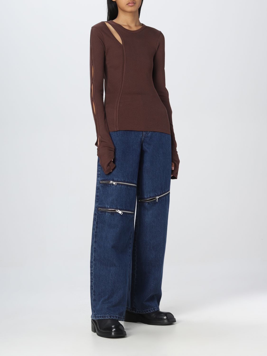 Jeans Woman color Violet