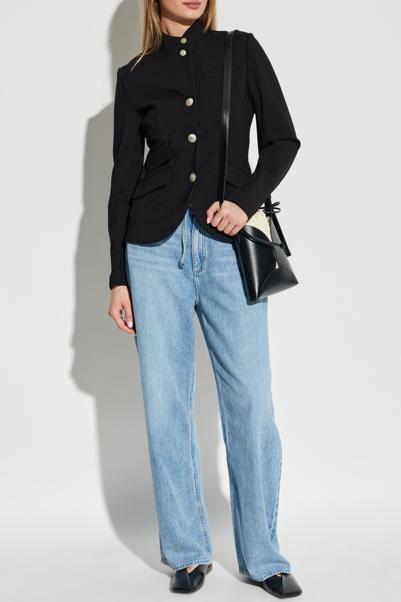 Rag & Bone  Jeans With Wide Legs, Women's, Blue