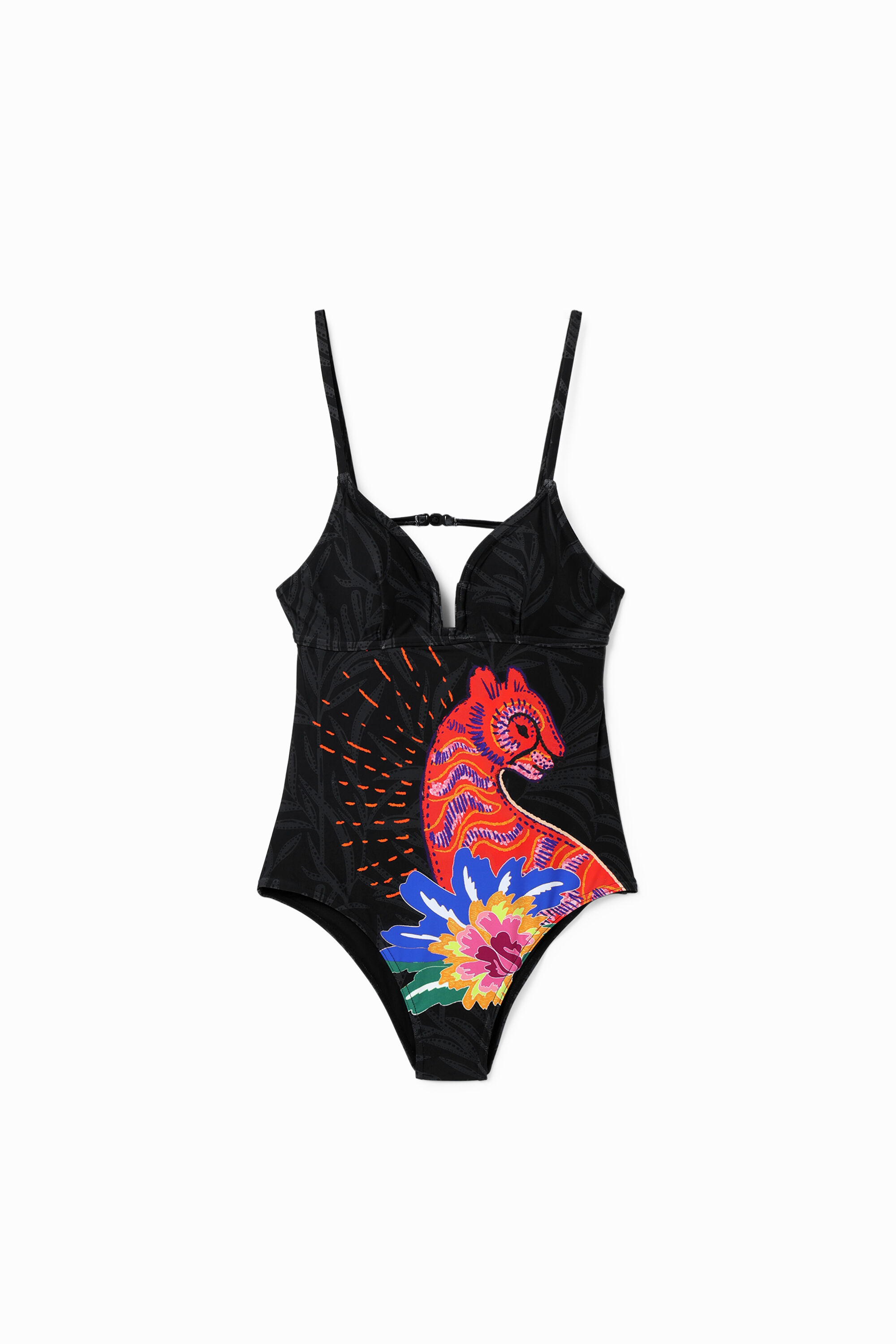 Strappy cat swimsuit