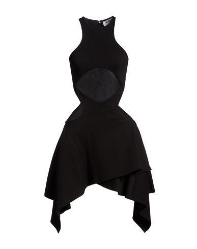 Woman Mini dress Black Size 0 Cotton, Elastane