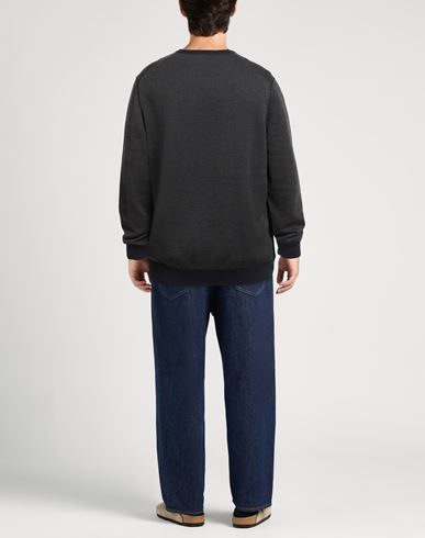 Gran Sasso Man Sweater Charcoal Size 46 Virgin Wool