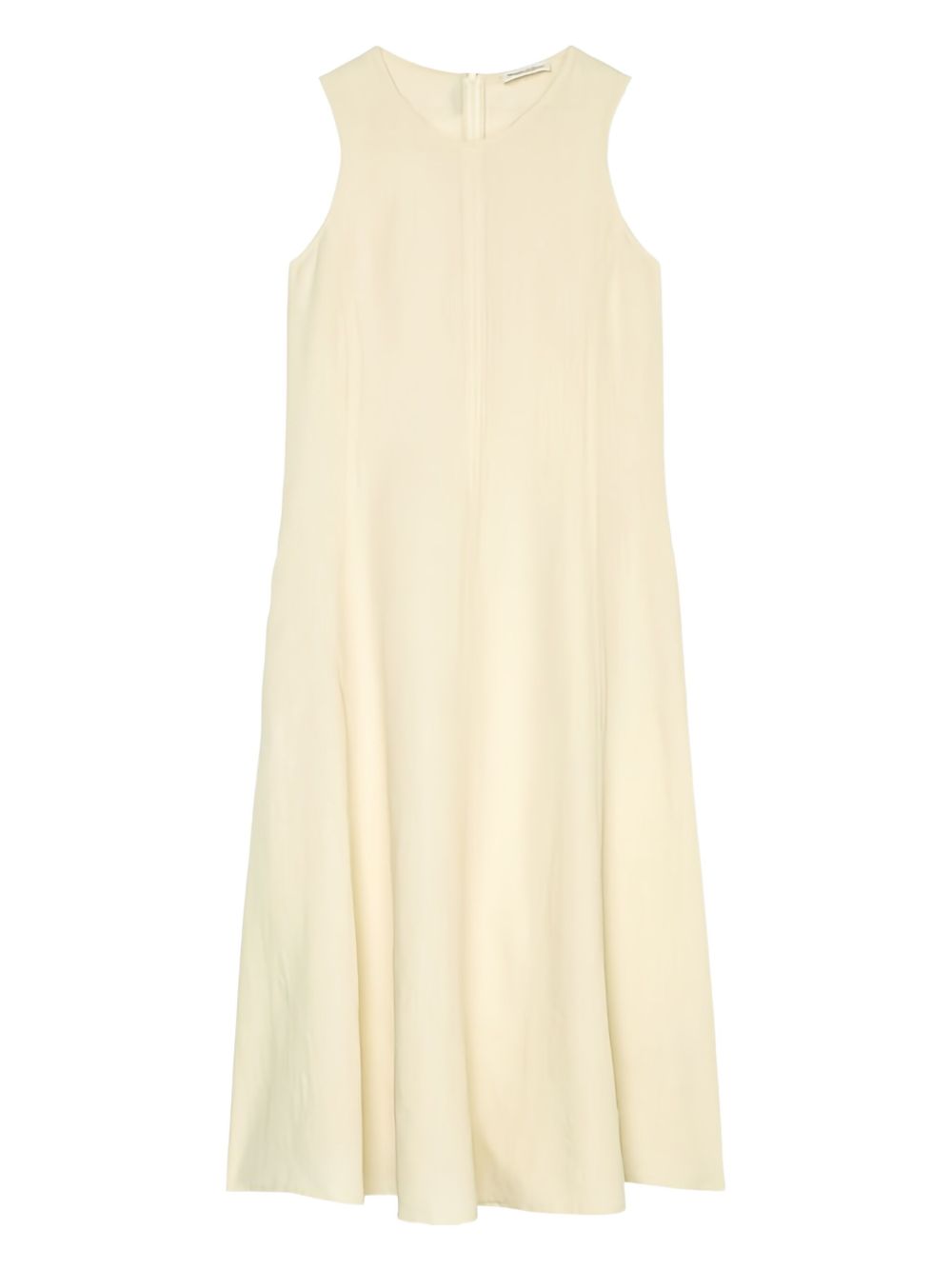 Sleeveless flared dress - Neutrals