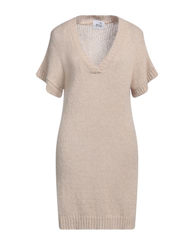 Niū Woman Sweater Beige Size S Acrylic, Polyamide, Alpaca wool, Viscose, Polyester
