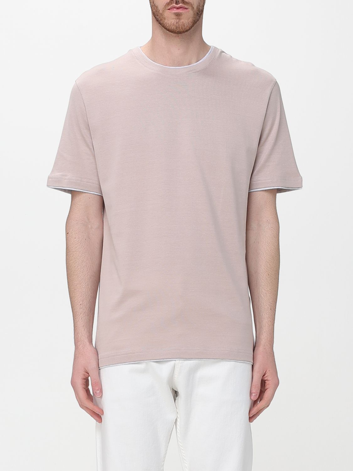 T-Shirt Men color Blush Pink