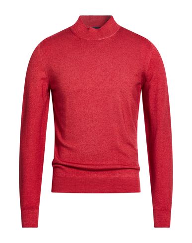 Man Turtleneck Brick Size 38 Merino Wool