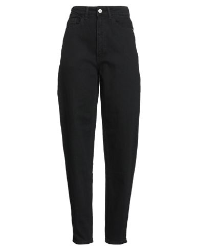Woman Jeans Black Size 10 Cotton, Recycled cotton, Elastane