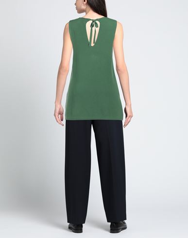 La Fileria Woman Top Green Size 10 Cotton