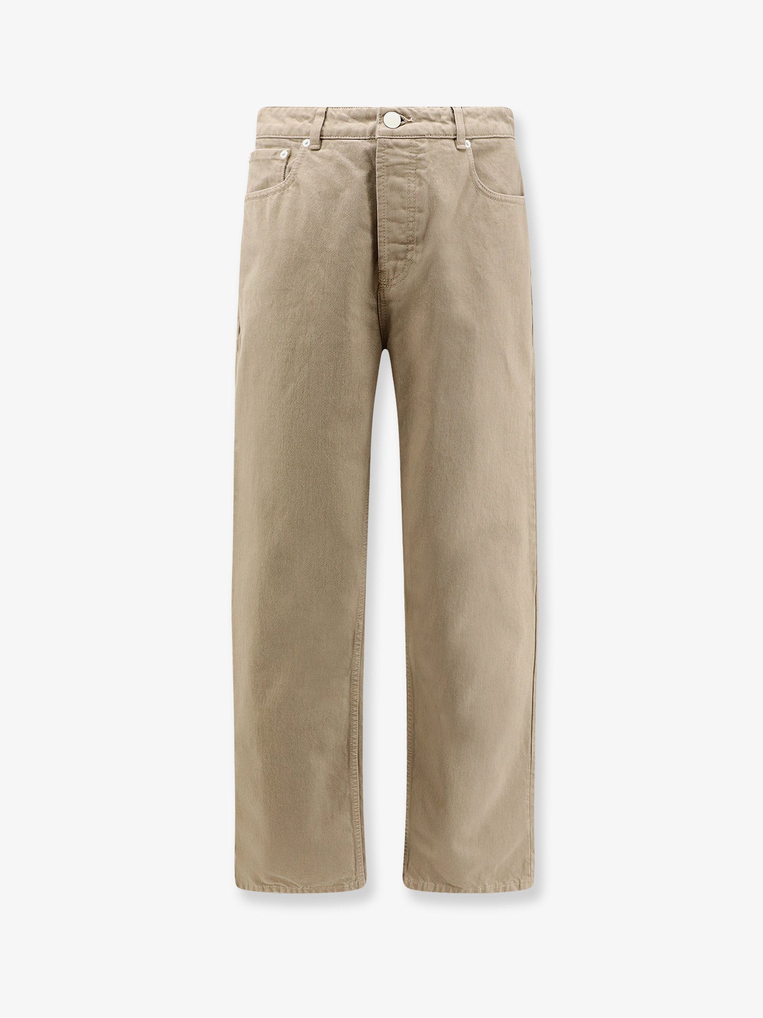 Cotton Trousers — Beige